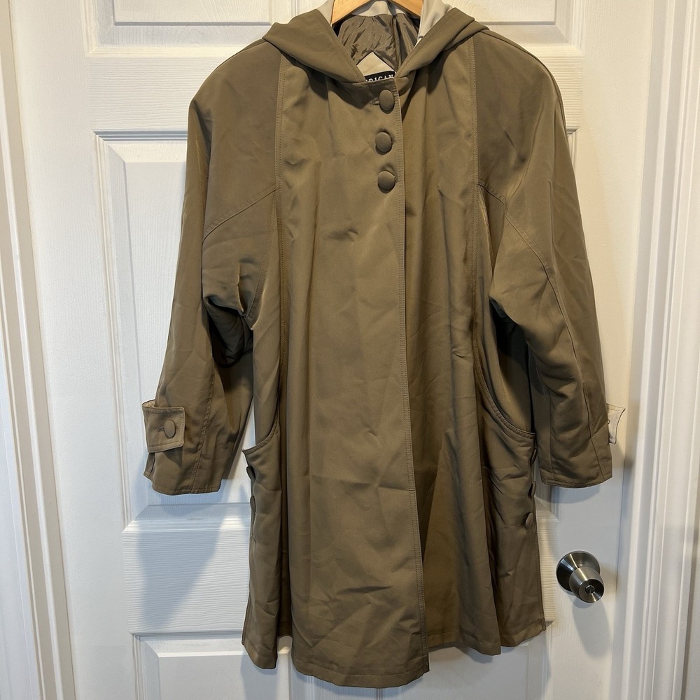 American Bazaar Large Tan Overcoat Hood